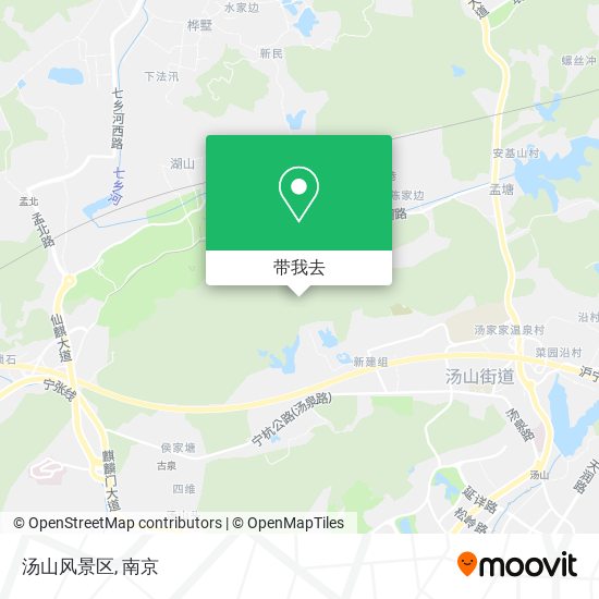汤山风景区地图