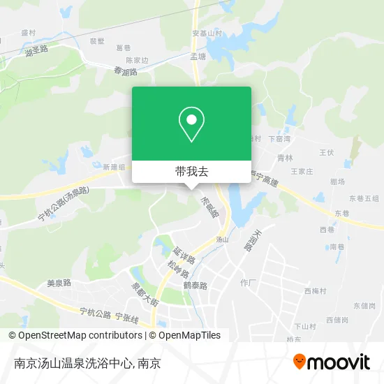 南京汤山温泉洗浴中心地图
