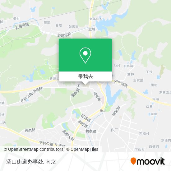 汤山街道办事处地图