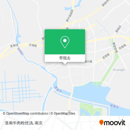 淮南牛肉粉丝汤地图
