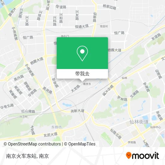 南京火车东站地图