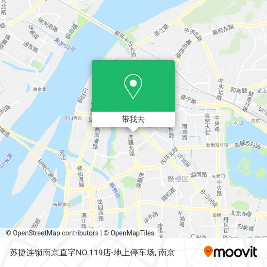苏捷连锁南京直字NO.119店-地上停车场地图