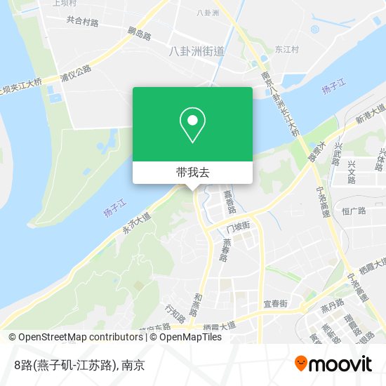 8路(燕子矶-江苏路)地图