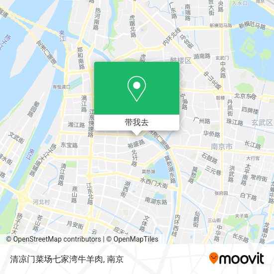 清凉门菜场七家湾牛羊肉地图
