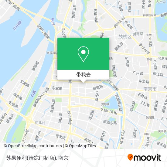 苏果便利(清凉门桥店)地图