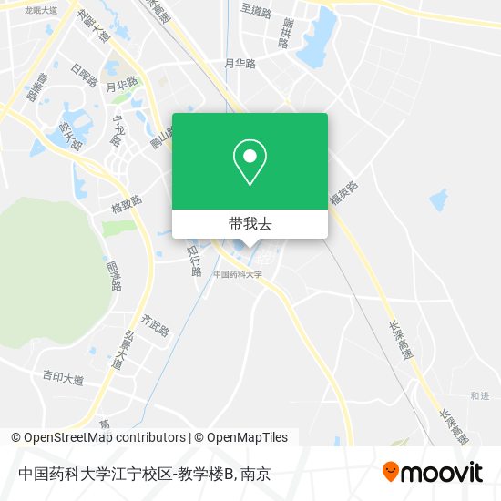 中国药科大学江宁校区-教学楼B地图