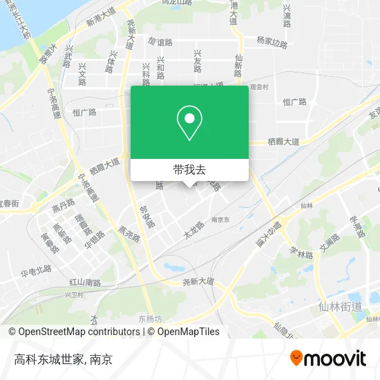 高科东城世家地图