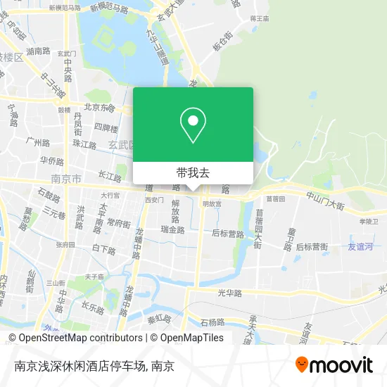 南京浅深休闲酒店停车场地图