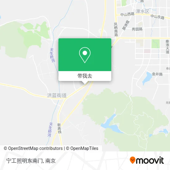 宁工照明东南门地图