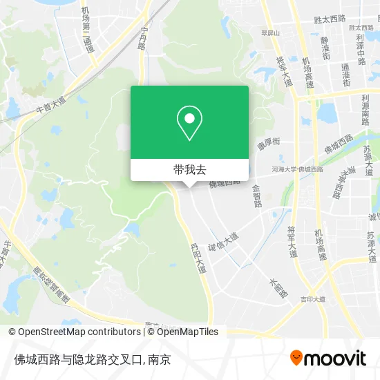 佛城西路与隐龙路交叉口地图