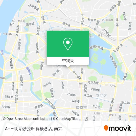 A+三明治沙拉轻食概念店地图