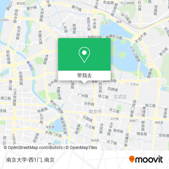 南京大学-西1门地图