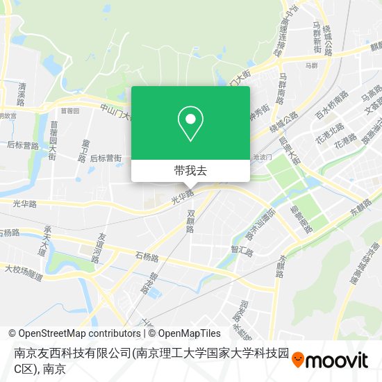 南京友西科技有限公司(南京理工大学国家大学科技园C区)地图