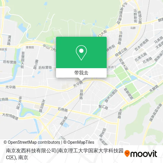 南京友西科技有限公司(南京理工大学国家大学科技园C区)地图