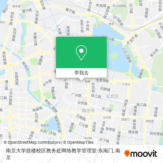 南京大学鼓楼校区教务处网络教学管理室-东南门地图