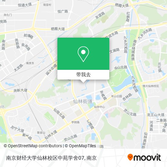 南京财经大学仙林校区中苑学舍07地图