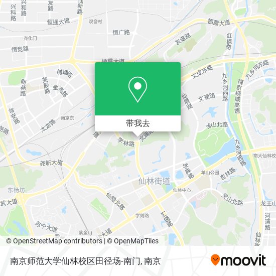 南京师范大学仙林校区田径场-南门地图
