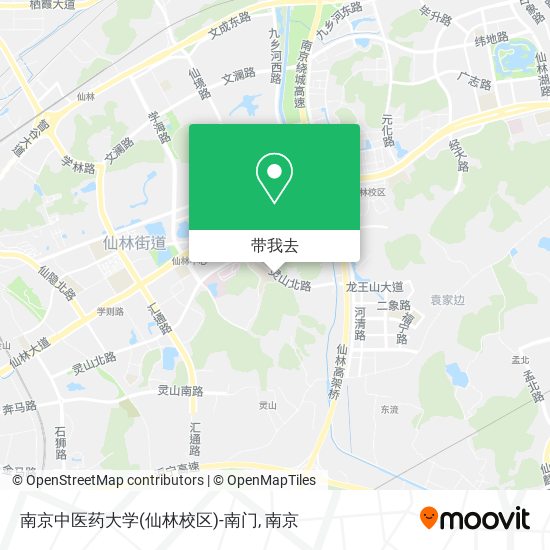 南京中医药大学(仙林校区)-南门地图