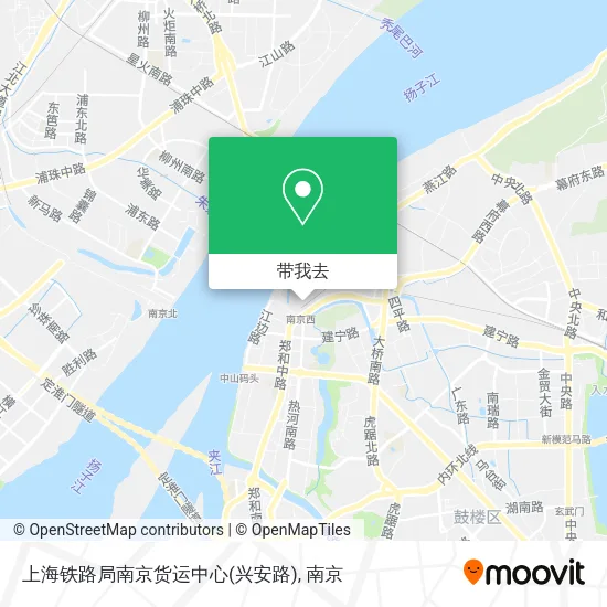上海铁路局南京货运中心(兴安路)地图