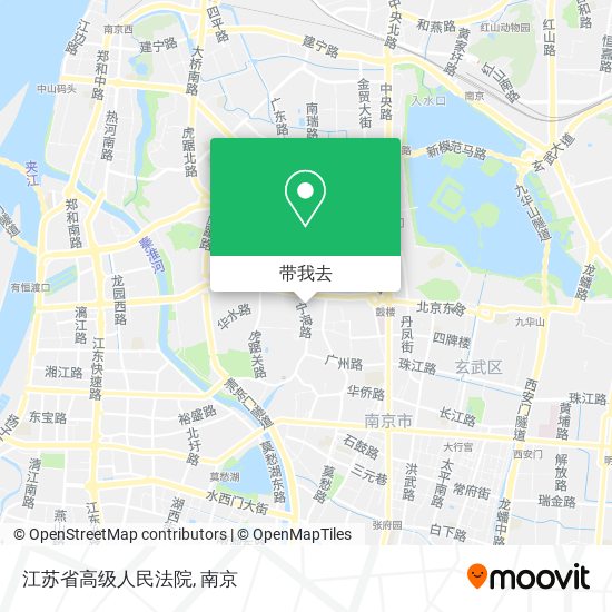 江苏省高级人民法院地图