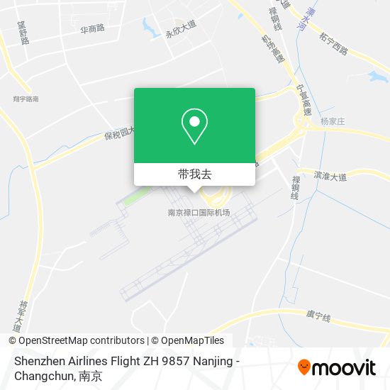 Shenzhen Airlines Flight ZH 9857 Nanjing - Changchun地图