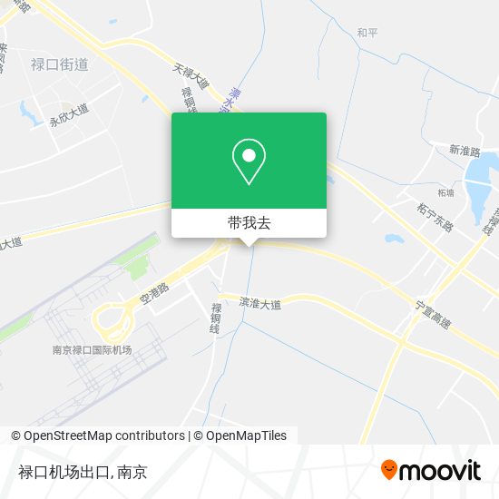 禄口机场出口地图