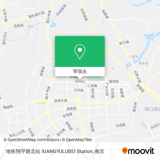 地铁翔宇路北站 XIANGYULUBEI Station地图