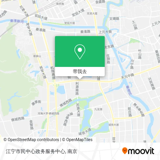 江宁市民中心政务服务中心地图