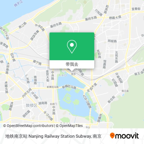地铁南京站 Nanjing Railway Station Subway地图