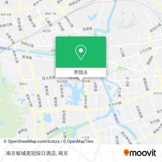 南京银城皇冠假日酒店地图