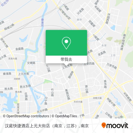 汉庭快捷酒店上元大街店（南京，江苏）地图