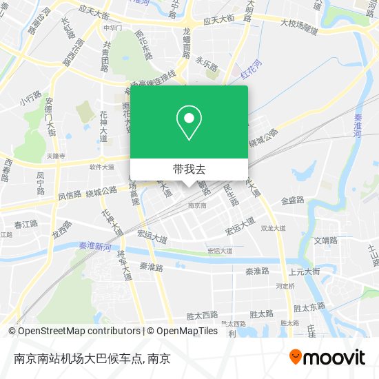 南京南站机场大巴候车点地图