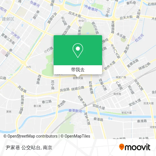 尹家巷 公交站台地图
