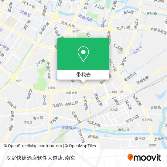 汉庭快捷酒店软件大道店地图