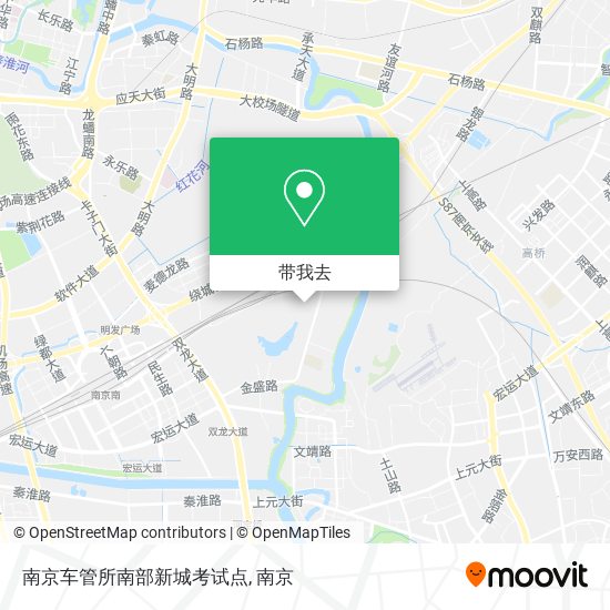 南京车管所南部新城考试点地图