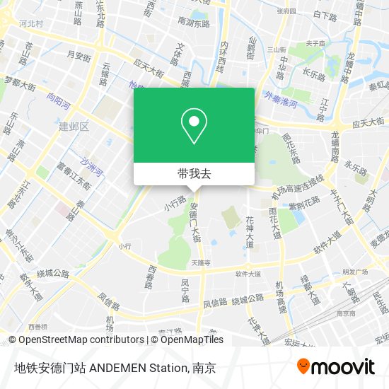 地铁安德门站 ANDEMEN Station地图