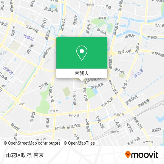 雨花区政府地图