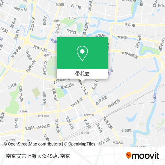 南京安吉上海大众4S店地图