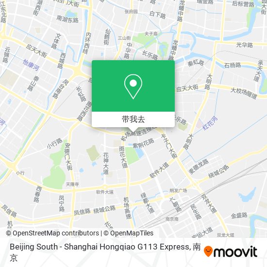 Beijing South - Shanghai Hongqiao G113 Express地图