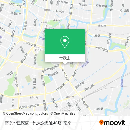 南京华星深蓝一汽大众奥迪4S店地图