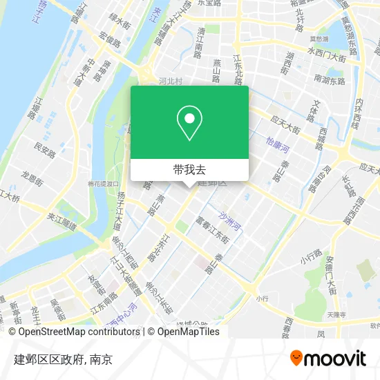 建邺区区政府地图