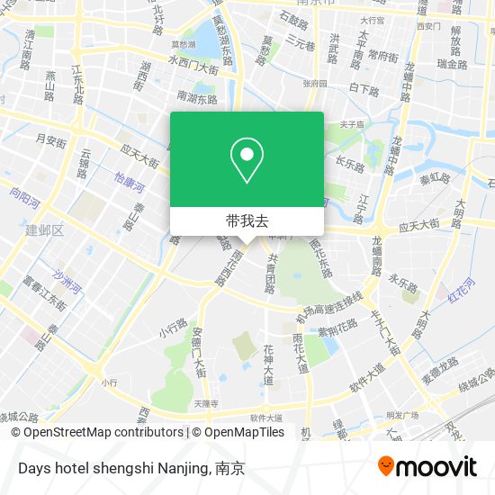 Days hotel shengshi Nanjing地图