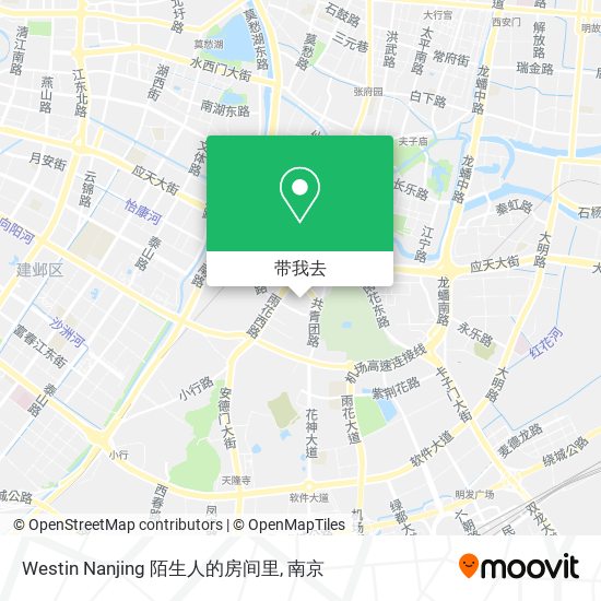 Westin Nanjing 陌生人的房间里地图