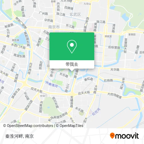 秦淮河畔地图