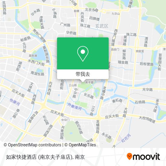 如家快捷酒店 (南京夫子庙店)地图