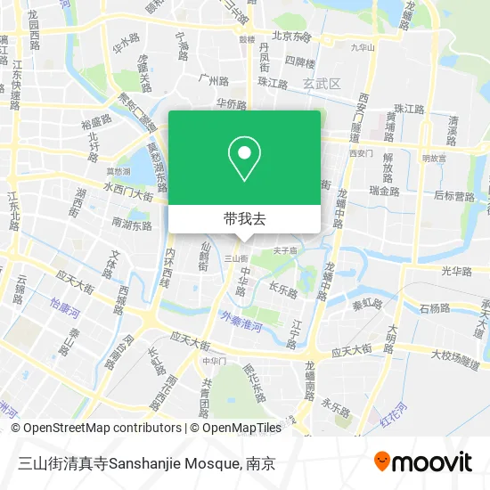 三山街清真寺Sanshanjie Mosque地图