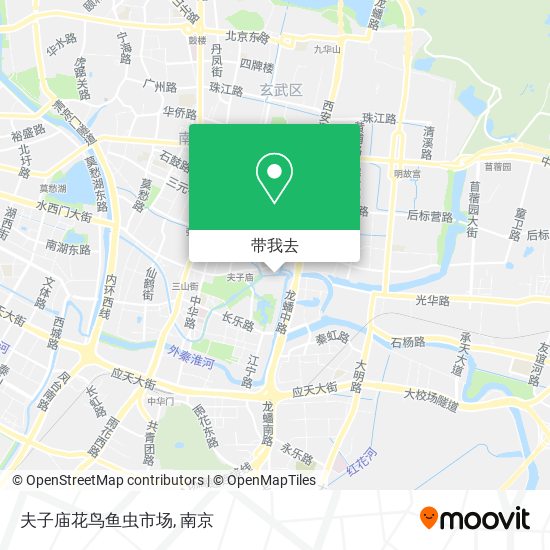 夫子庙花鸟鱼虫市场地图