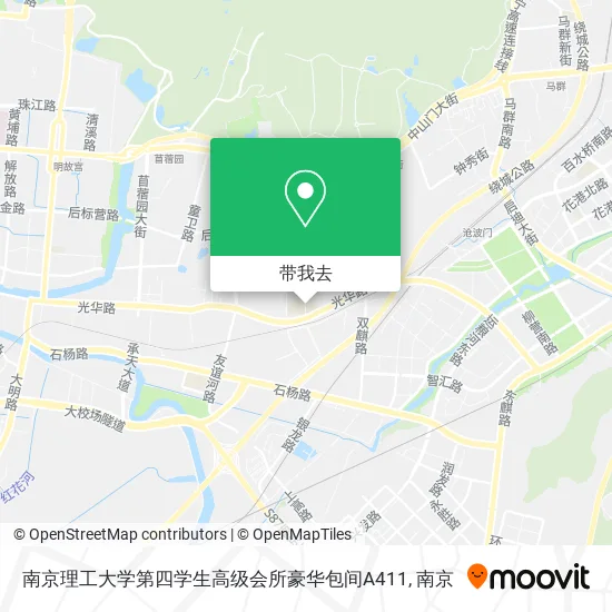 南京理工大学第四学生高级会所豪华包间A411地图