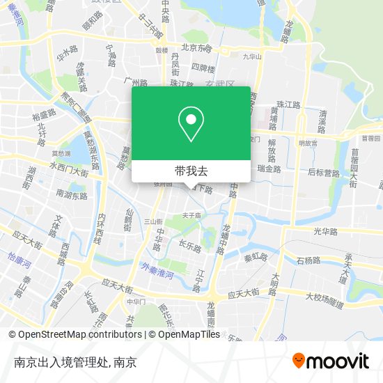南京出入境管理处地图