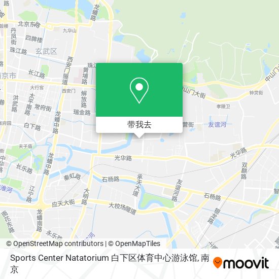 Sports Center Natatorium 白下区体育中心游泳馆地图